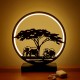 Neon night light "Family of Elephants"