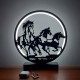 Neon night light "Horses"