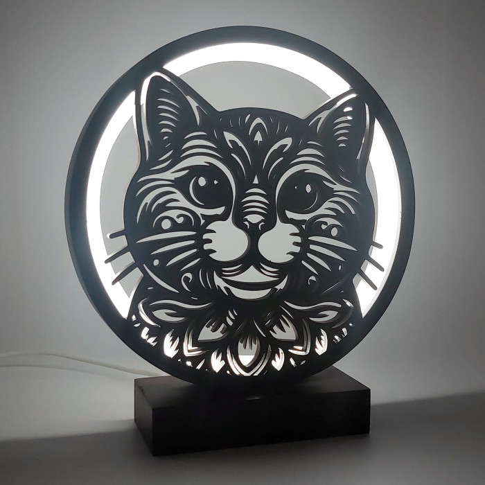 Night Light "Fairy Cat"  – LED Lamp in the Shape of a Bear