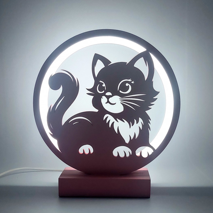 Night Light "Cute Kitty"  – LED Lamp in the Shape of a Bear