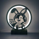 Night Light "Gamer Bunny" – LED Lamp in the Shape of a Bunny