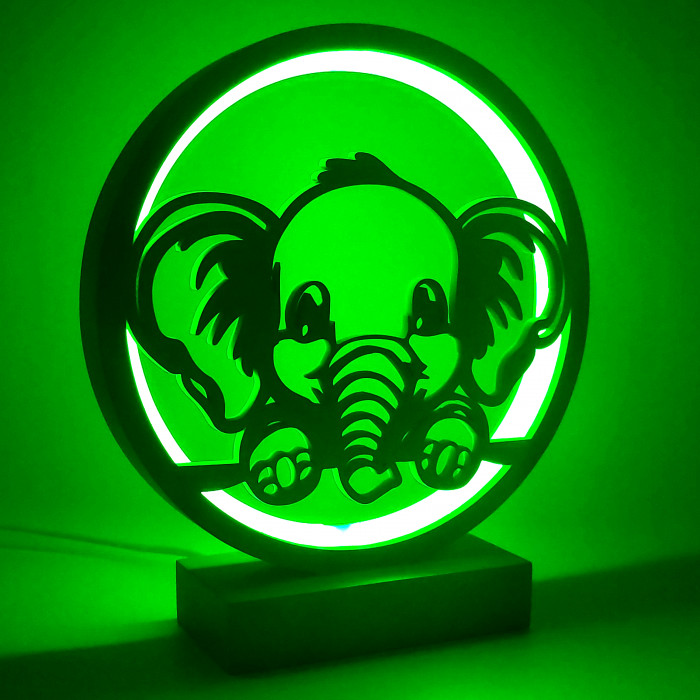 Night Light "Cutie Elephant" – LED Lamp in the Shape of a Bear